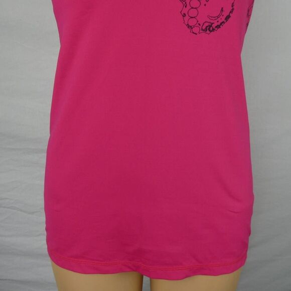 Lululemon Octopus Squid Tentacles Pink Black Tank Top Built In Bra Size 6 - Picture 6 of 10